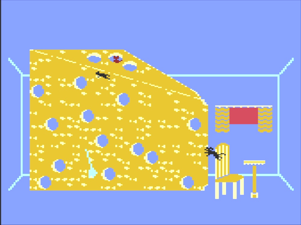 Gameplay of Alley Cat for Atari 8 Bit